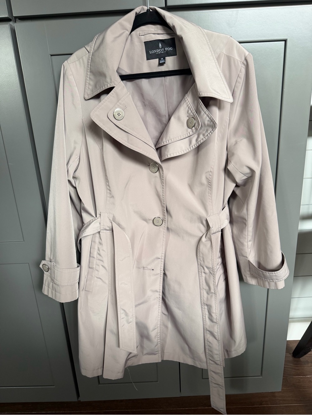 London Fog Light Taupe Women's Trench Coat